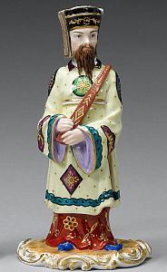 Russian Iperial porcelain figure of Chinaman c.1840