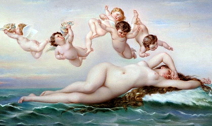 KPM Porcelain Plaque The Birth of Venus after Cabanel