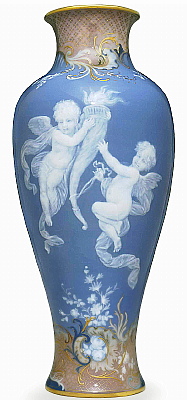 Meissen Pate-sur-pate Vase H113