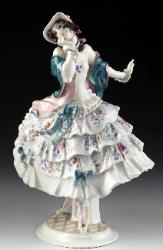 Meissen porcelain figure D285 A1003 73304 Estella by Scheurich. Russian ballet dancer