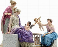 Meissen figural group H95 Cupids market