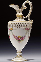 Royal Worcester Ewer by George Owen. Shape 789. Painted by Phillips