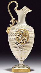 Royal Worcester Ewer by George Owen. Shape 1944